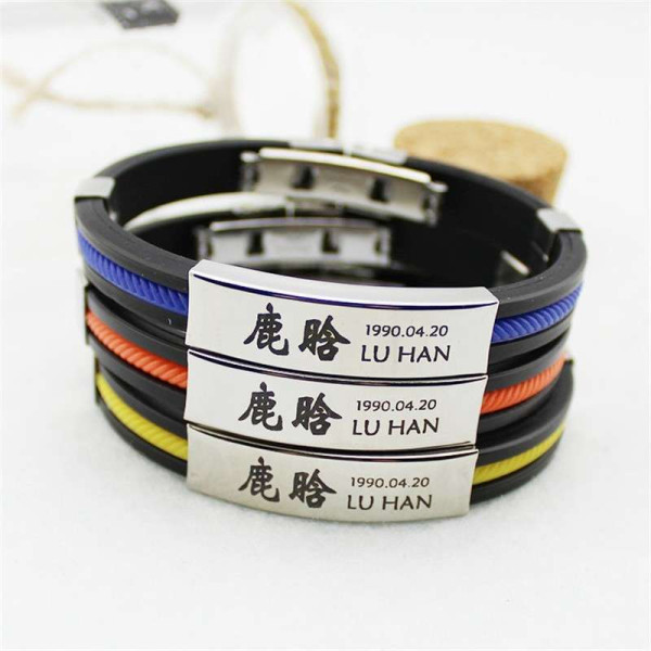 Exo Titanyum Bileklik - Luhan Exo Titanyum Bileklik - Luhan