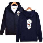Bts Bt21 Fermuarlı Swweatshirt Bts Bt21 Fermuarlı Swweatshirt
