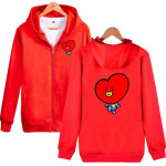 Bts Bt21 Fermuarlı Swweatshirt Bts Bt21 Fermuarlı Swweatshirt