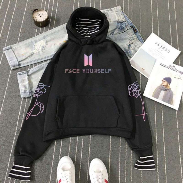 BTS Kapşonlu Sweatshirt BTS Kapşonlu Sweatshirt
