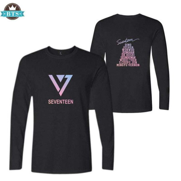 Seventeen Uzun Kollu Tişört BTS Uzun Kollu Tişört