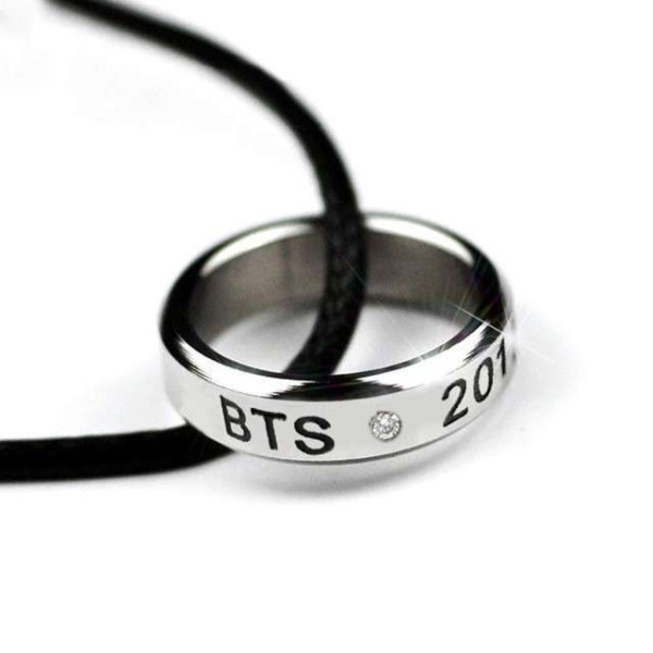 Bts Bangtan Boys Titanyum Çelik Ring Necklace