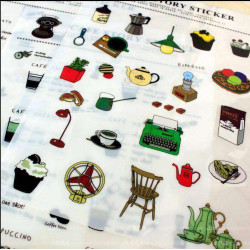 Kawaii Sticker 4adet