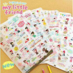 Kawaii Sticker 6 adet