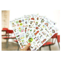 Kawaii Sticker 6adet
